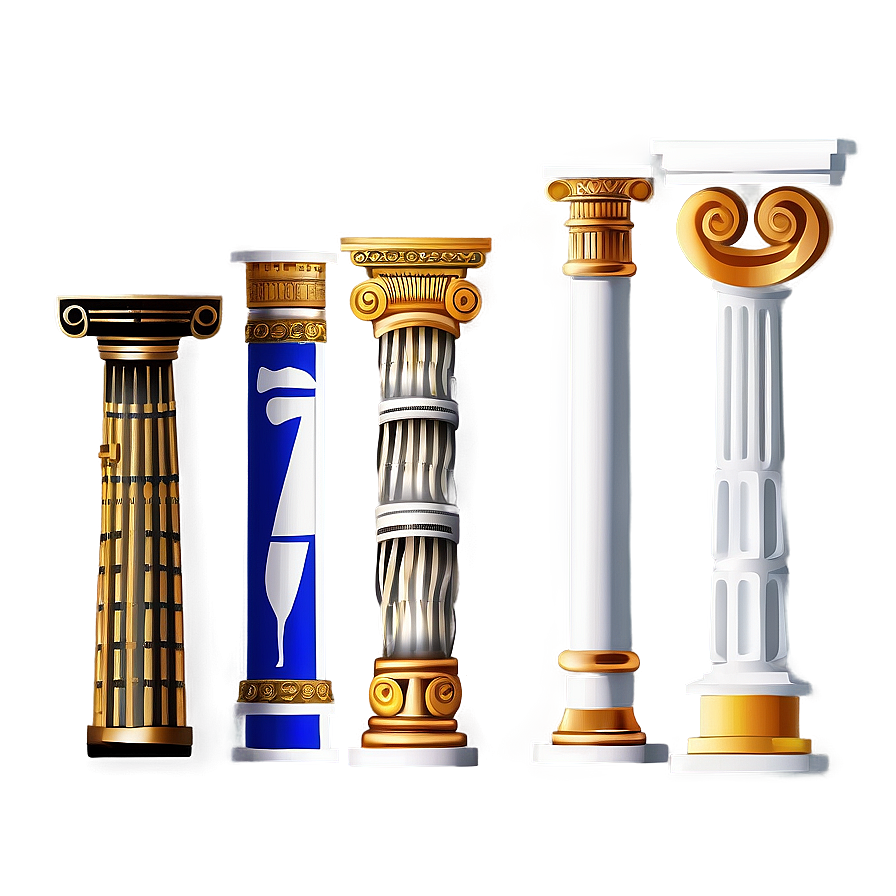 Greek Pillar Symbol Png Mdg57