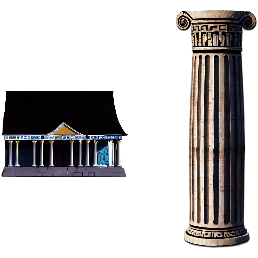 Greek Pillar Theme Png Sea