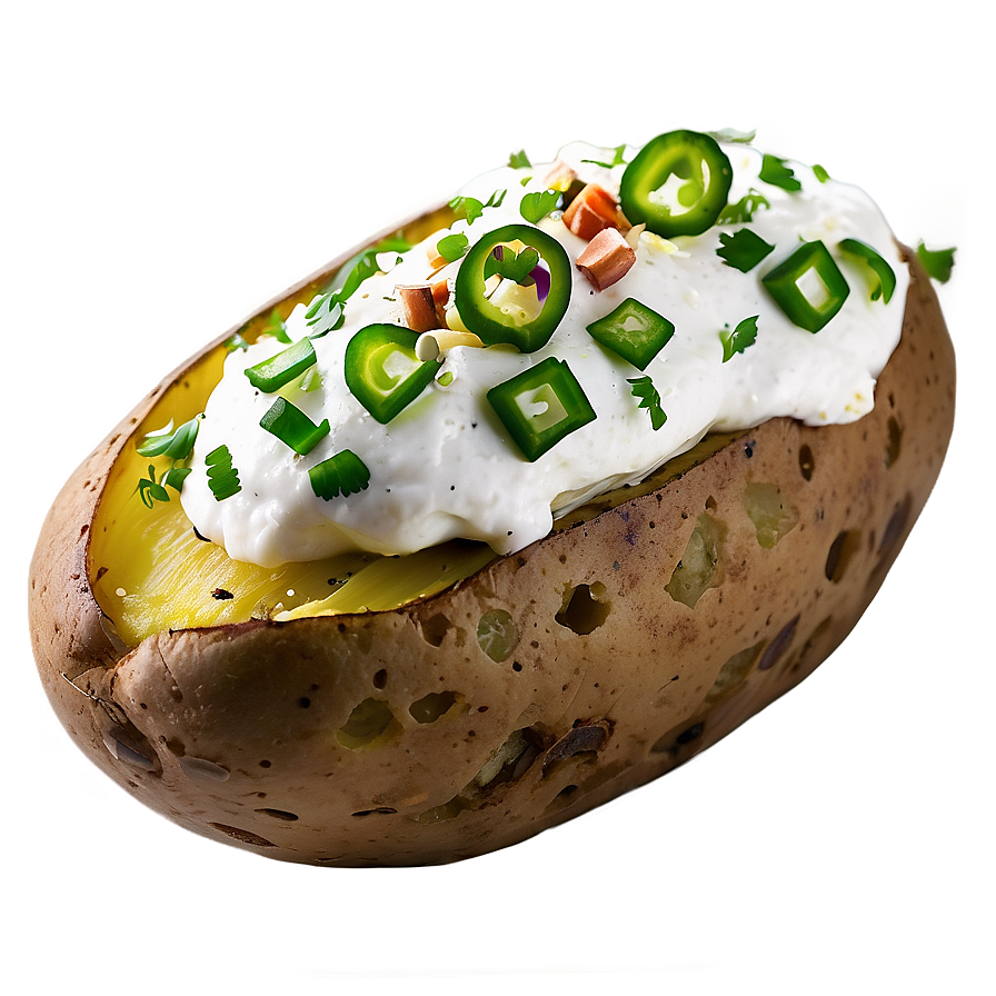 Greek Style Baked Potato Png 06212024