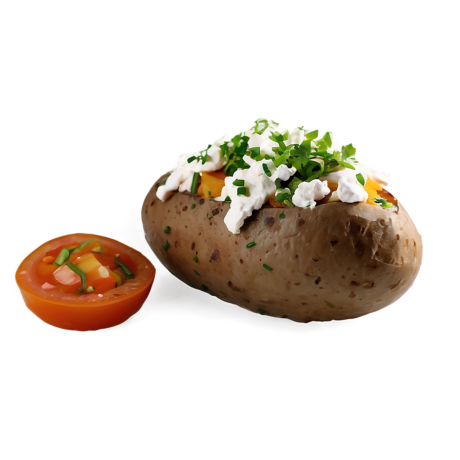 Greek Style Baked Potato Png 77