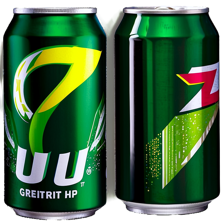 Green 7 Up Can Art Png 06262024