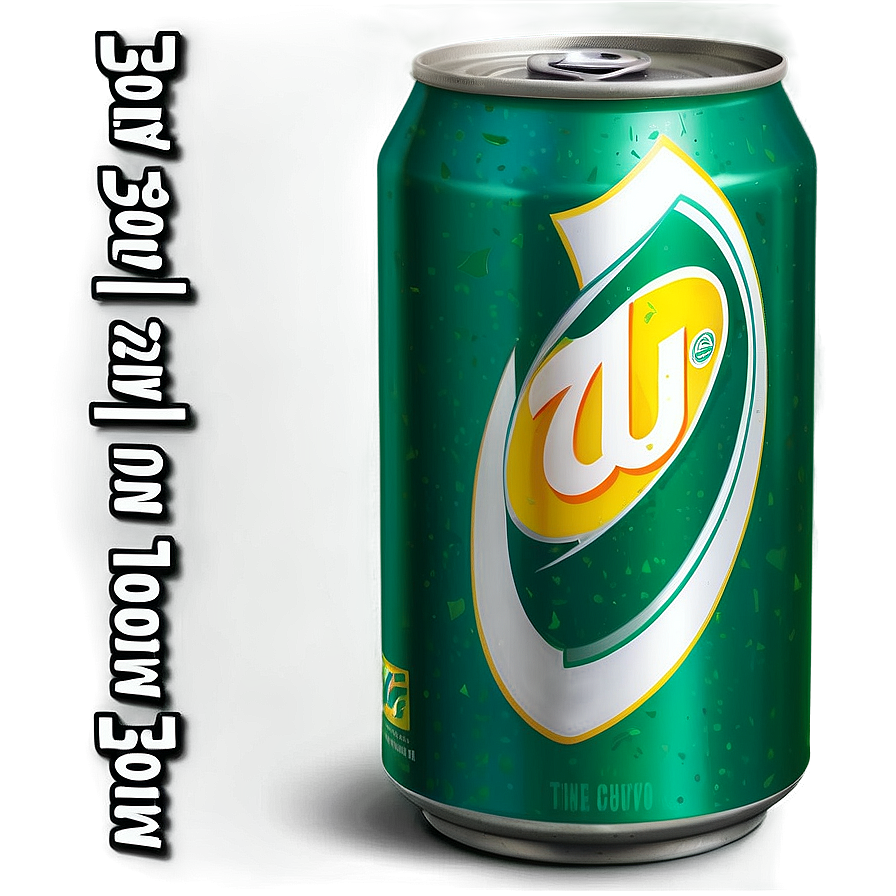 Green 7 Up Can Art Png Huq24