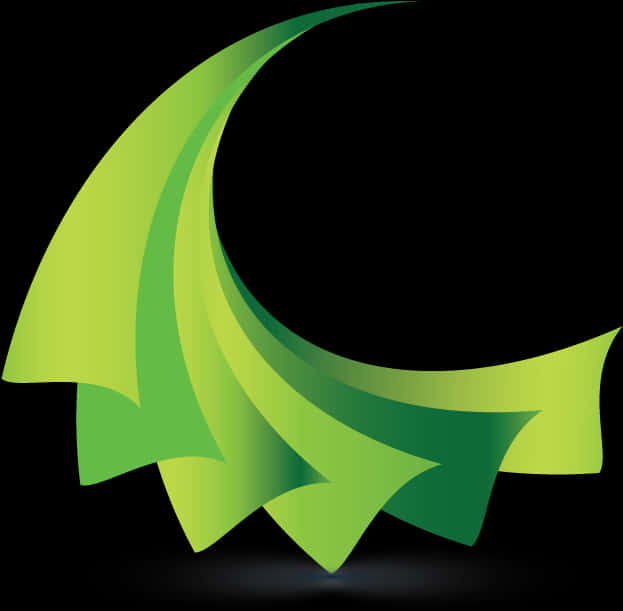 Green Abstract Wave Design.png