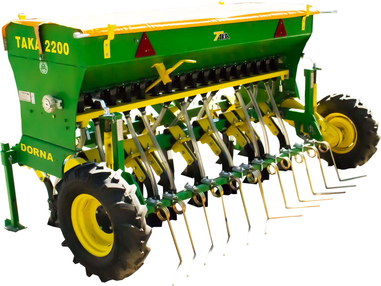Green Agricultural Seed Drill Machine