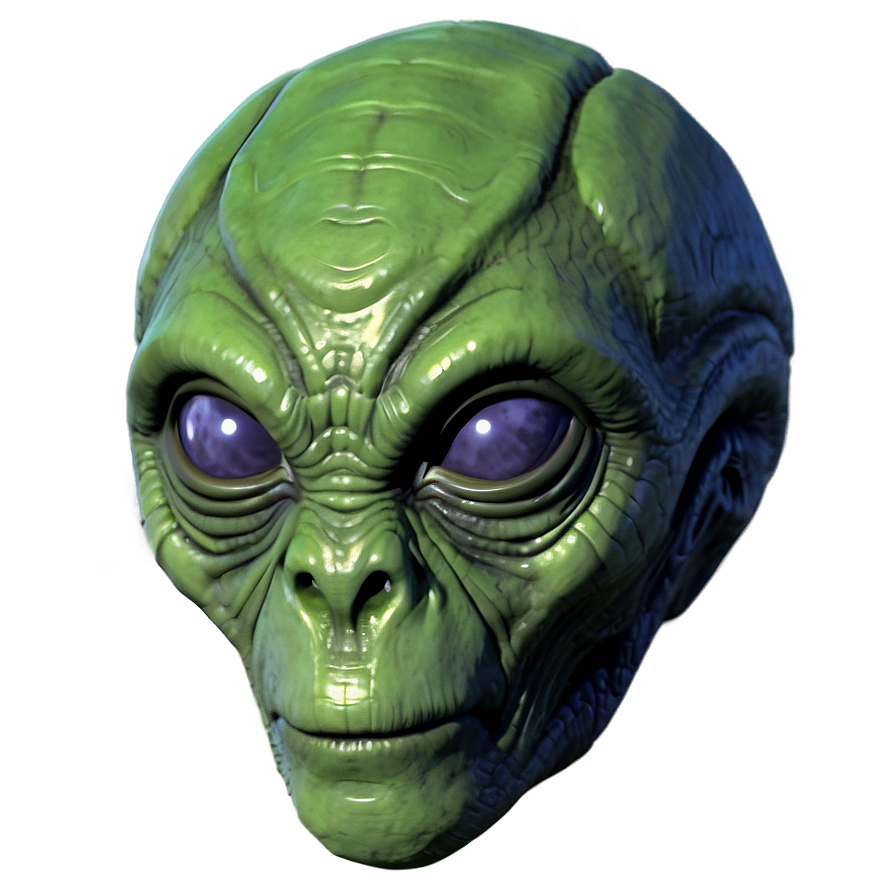 Green Alien Head Png 32