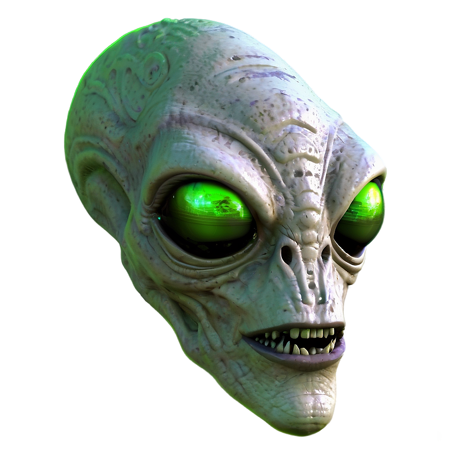 Green Alien Head Png Fww