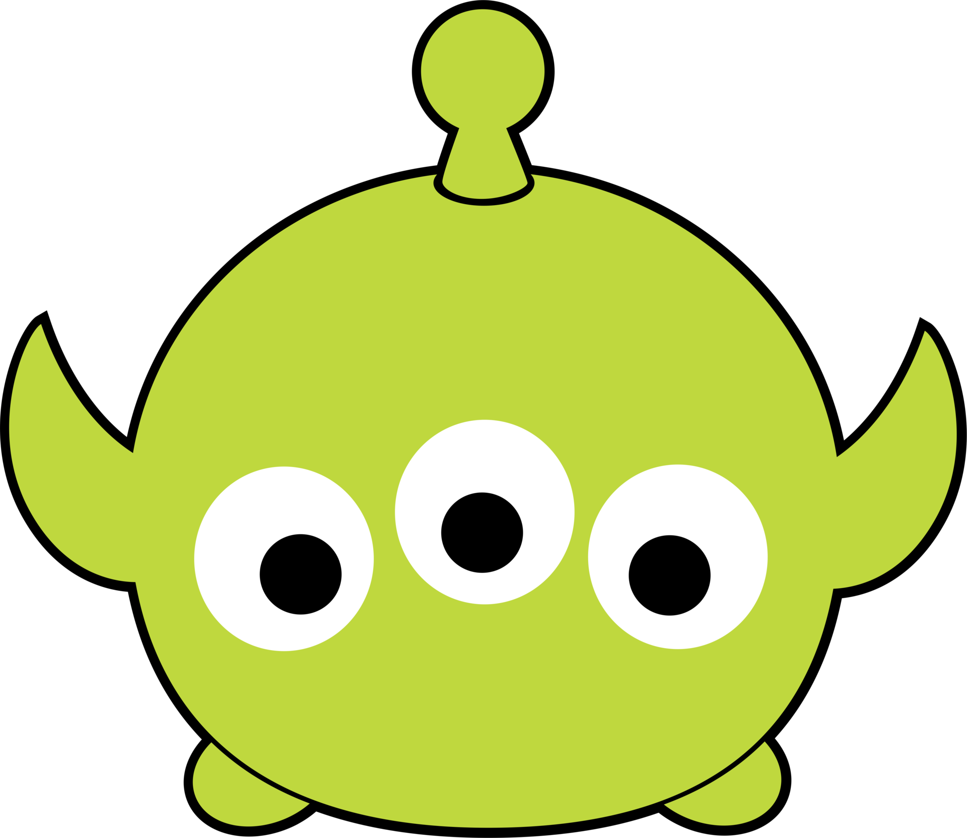 Green Alien Tsum Tsum Graphic