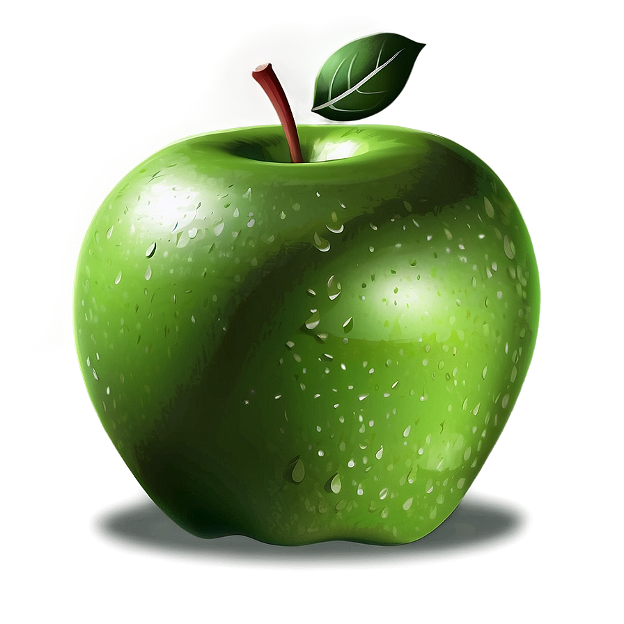 Green Apple Cartoon Png 06272024