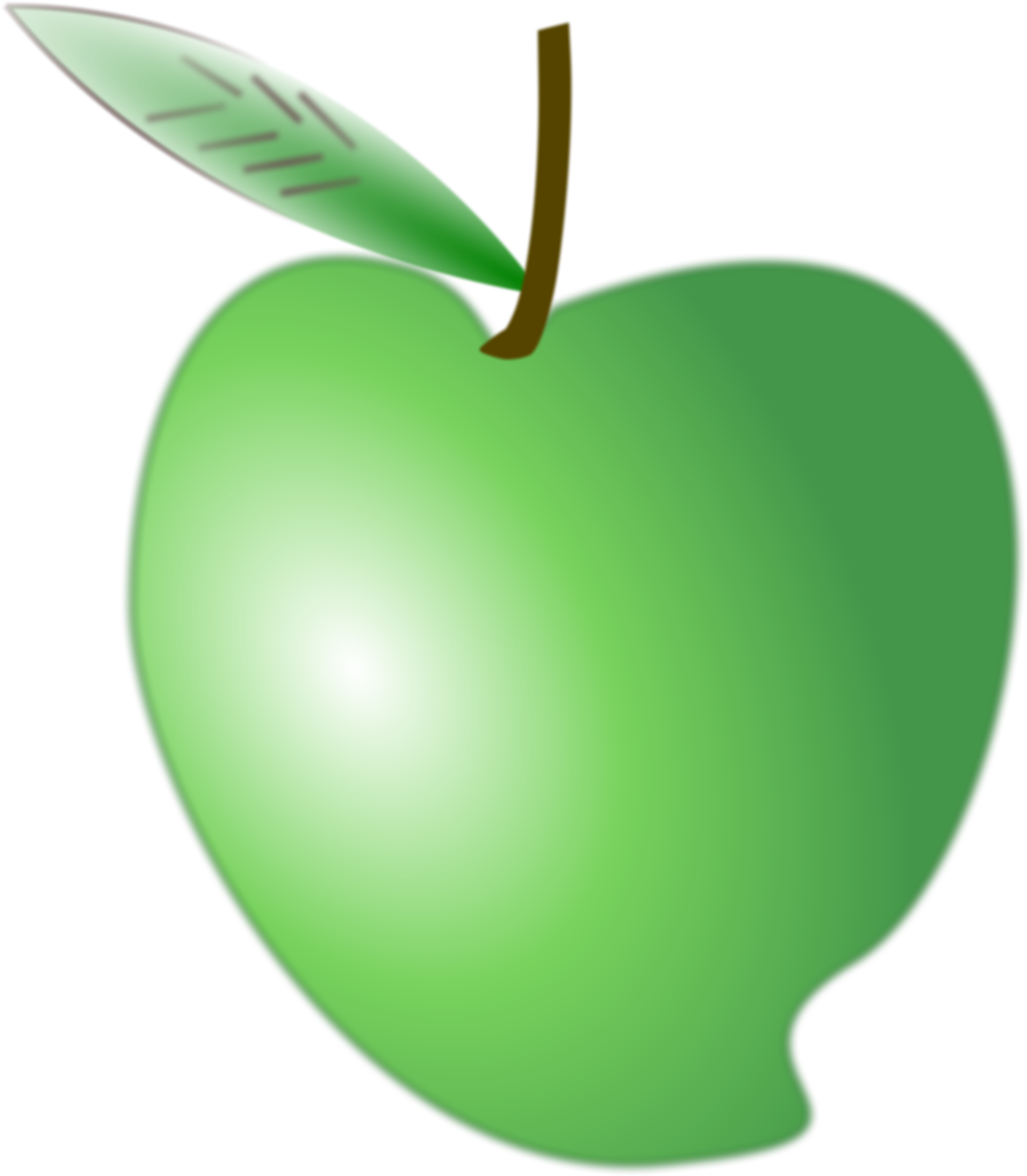 Green Apple Vector Illustration