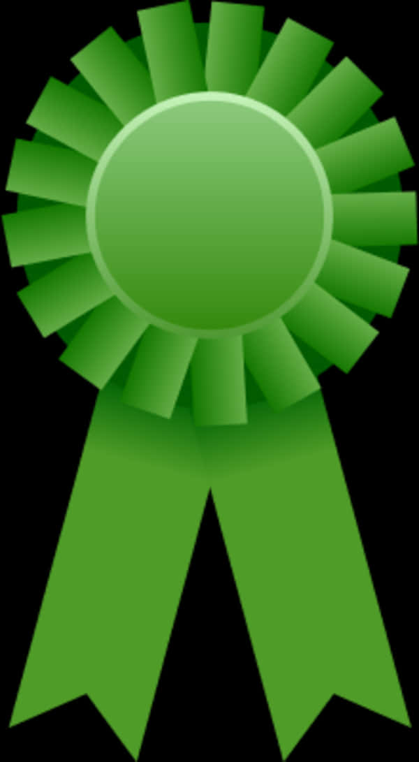Green Award Ribbon Graphic
