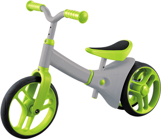 Green Balance Bike Children