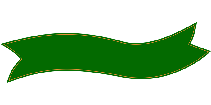 Green Banner Ribbon Graphic