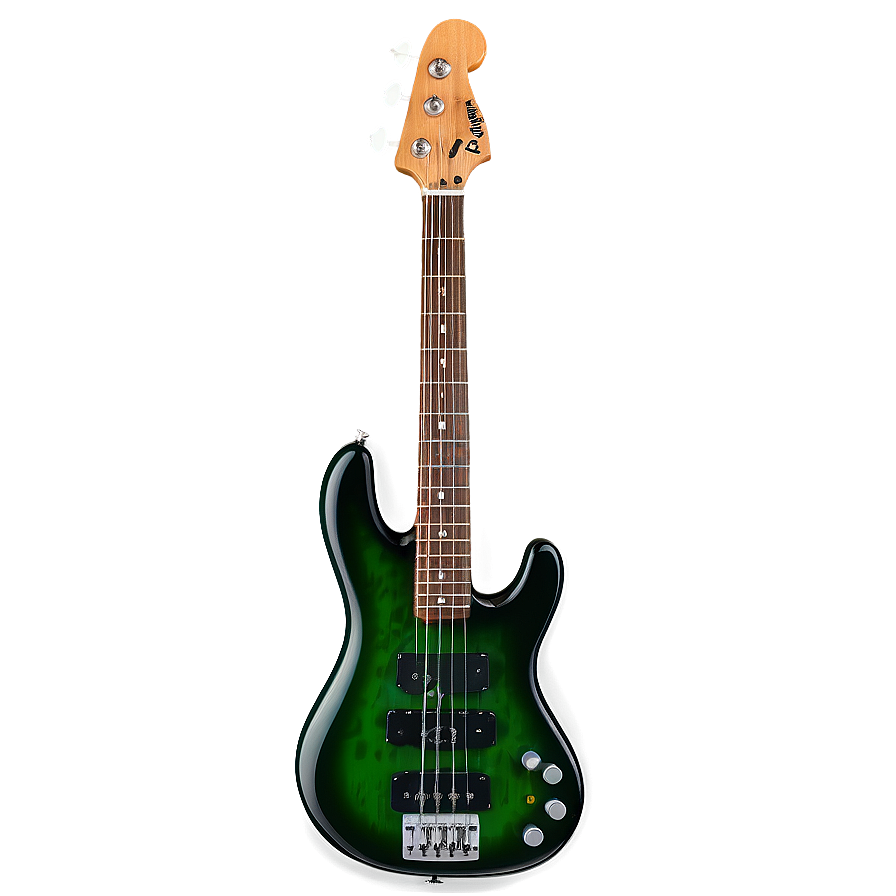 Green Bass Guitar Png Bco