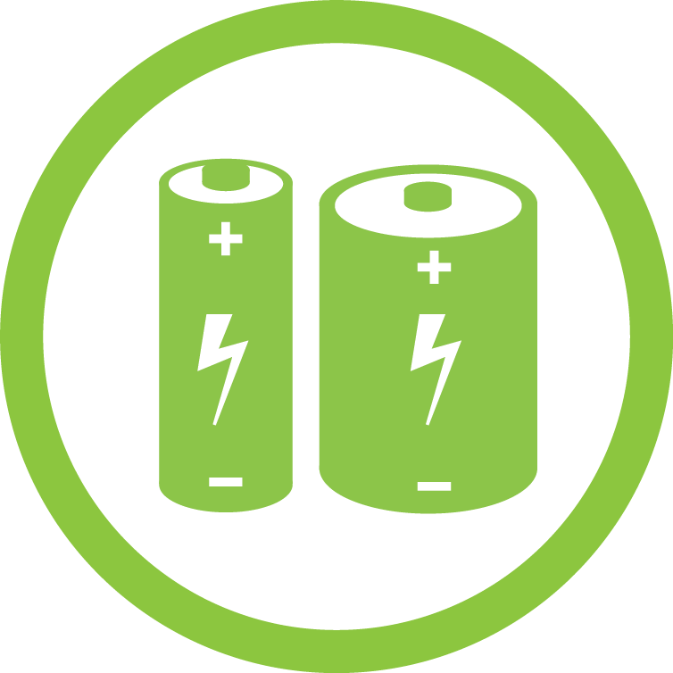 Green Battery Icon Vector