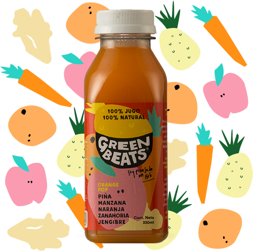 Green Beats Natural Juice Bottle