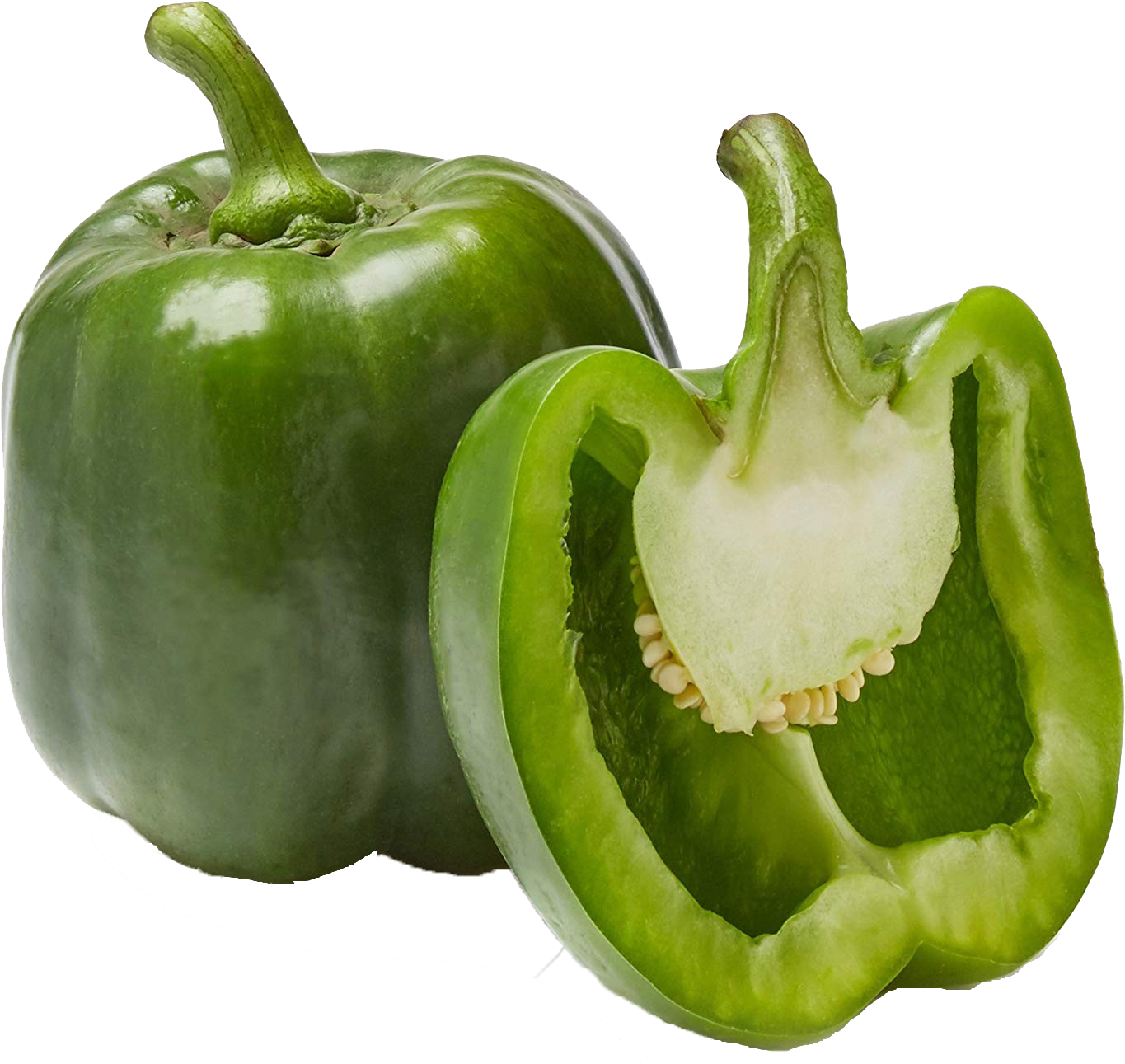 Green Bell Pepperand Half