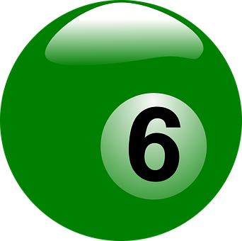 Green Billiard Ball Number6