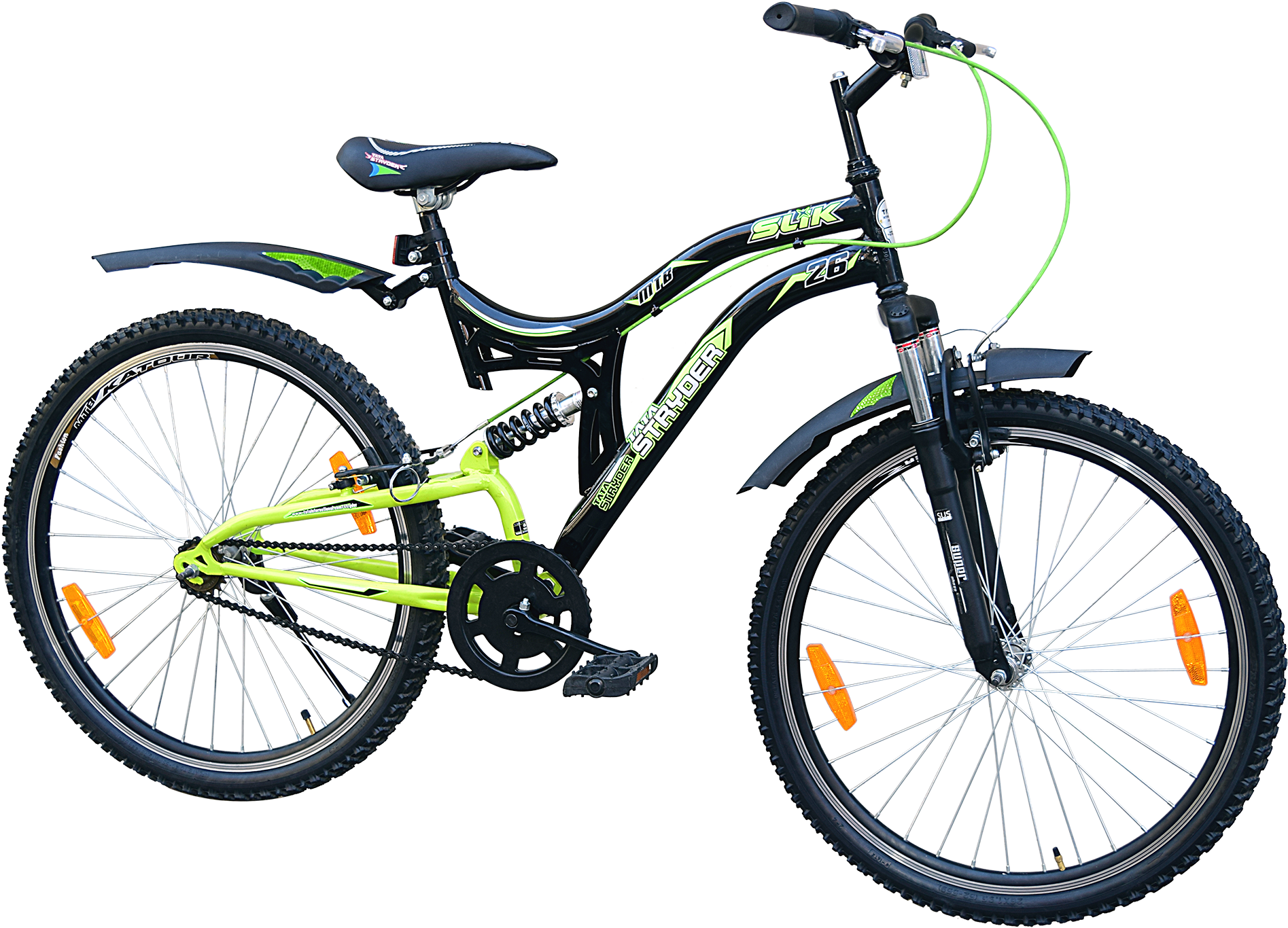 Green Black Mountain Bike