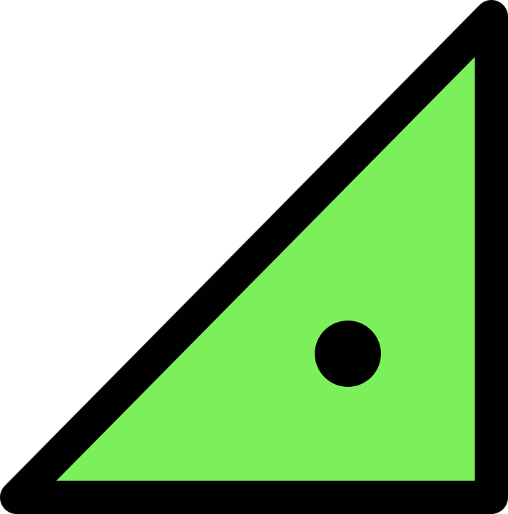 Green Black Triangle Icon