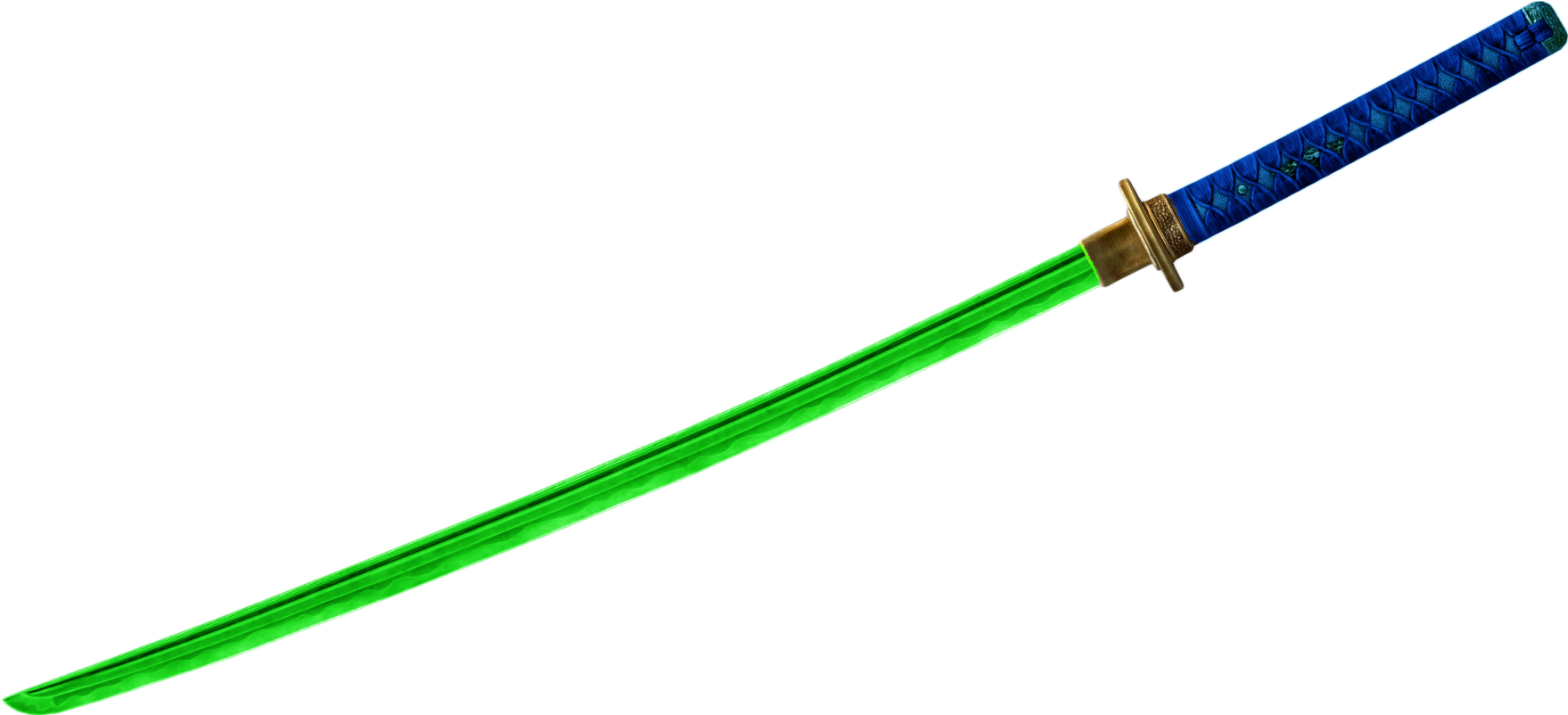 Green Blade Katana