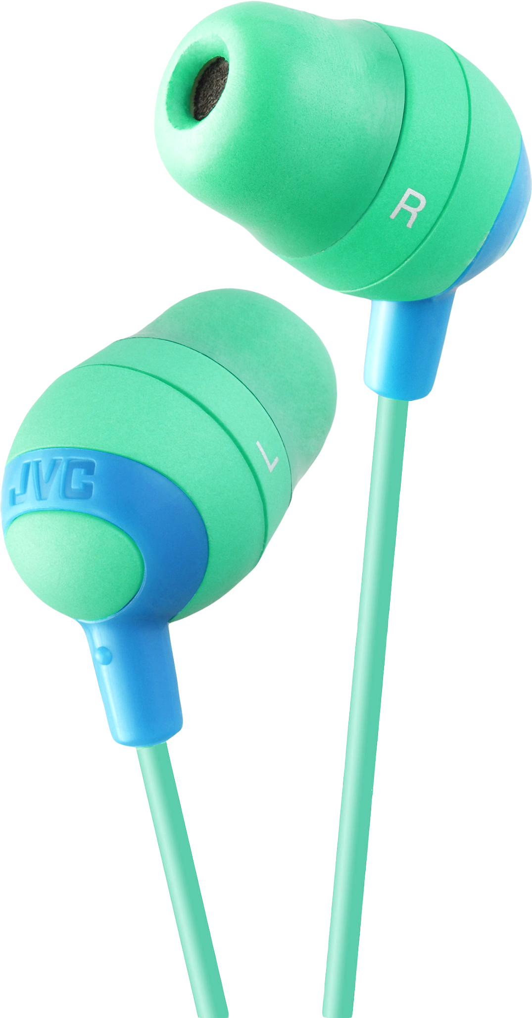 Green Blue Earbuds J V C