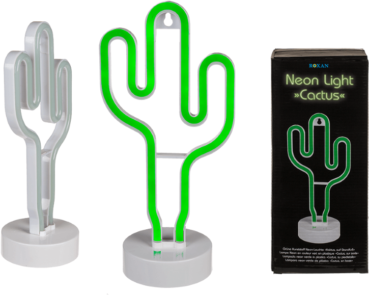 Green Cactus Neon Light