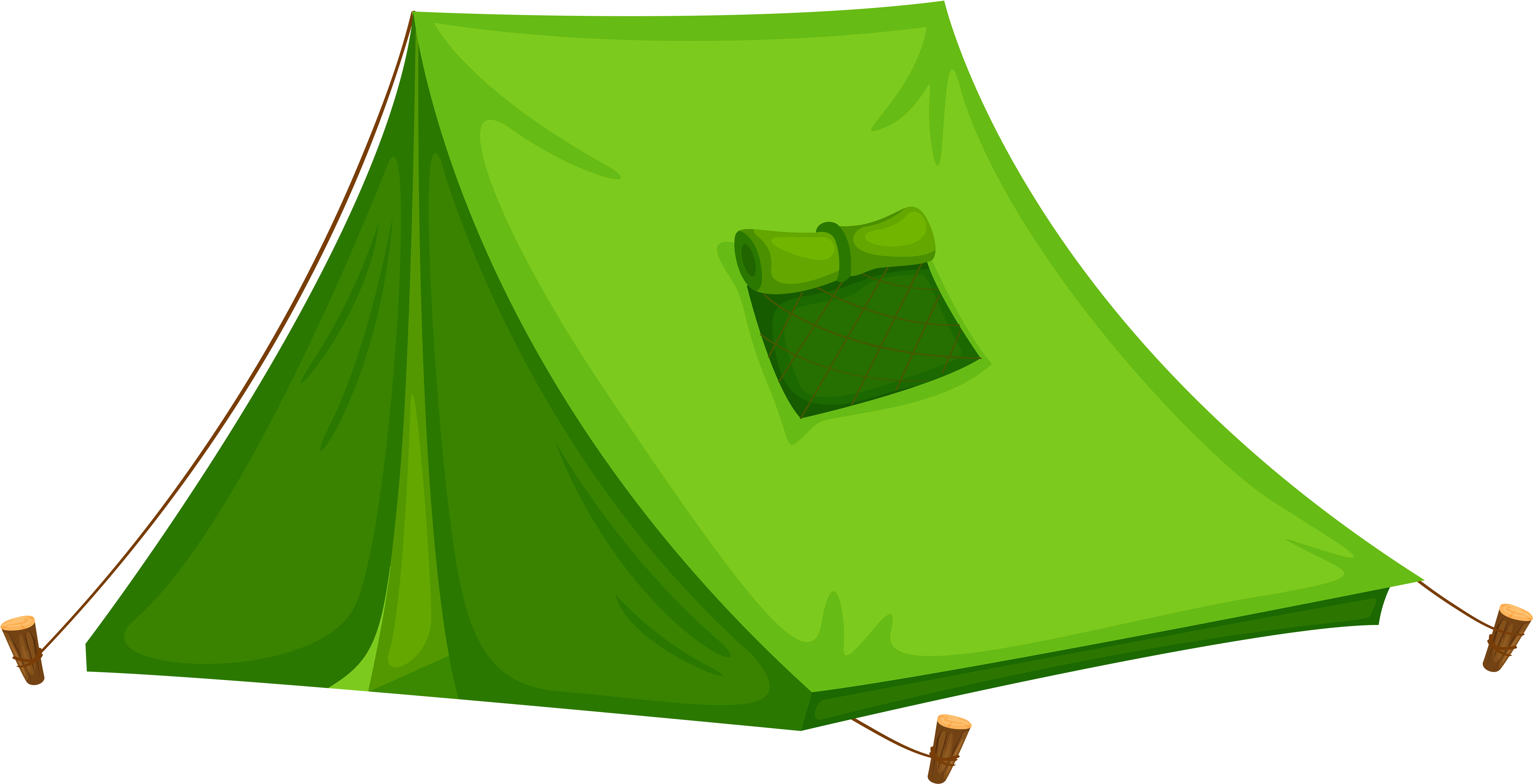 Green Camping Tent Illustration