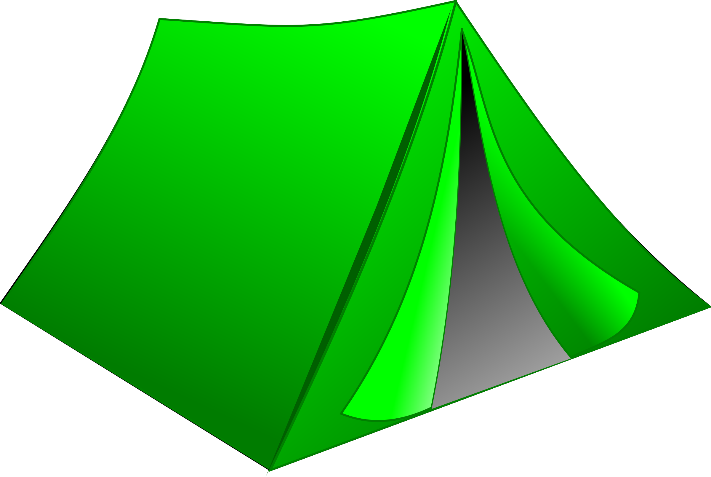 Green Camping Tent Illustration