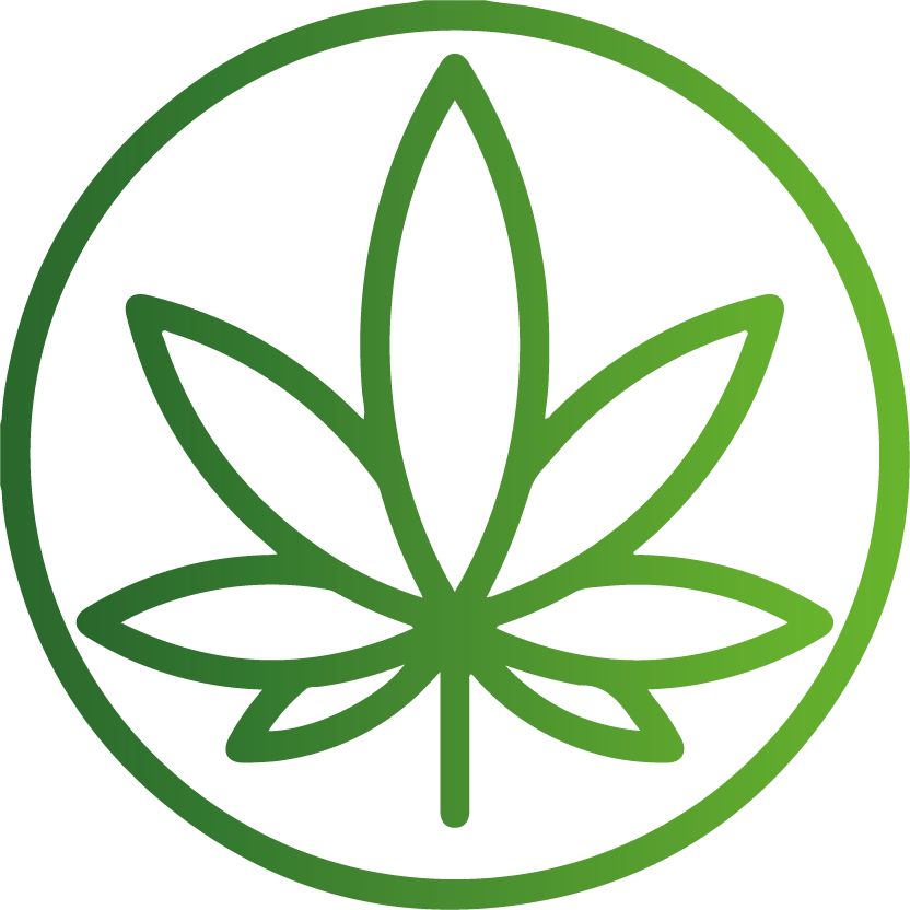 Green Cannabis Leaf Icon