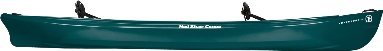 Green Canoe Isolatedon Transparent Background