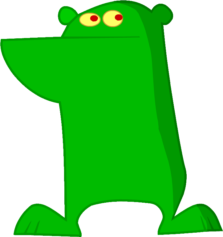 Green Cartoon Frog Illustration