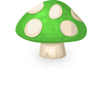 Green Cartoon Mushroom