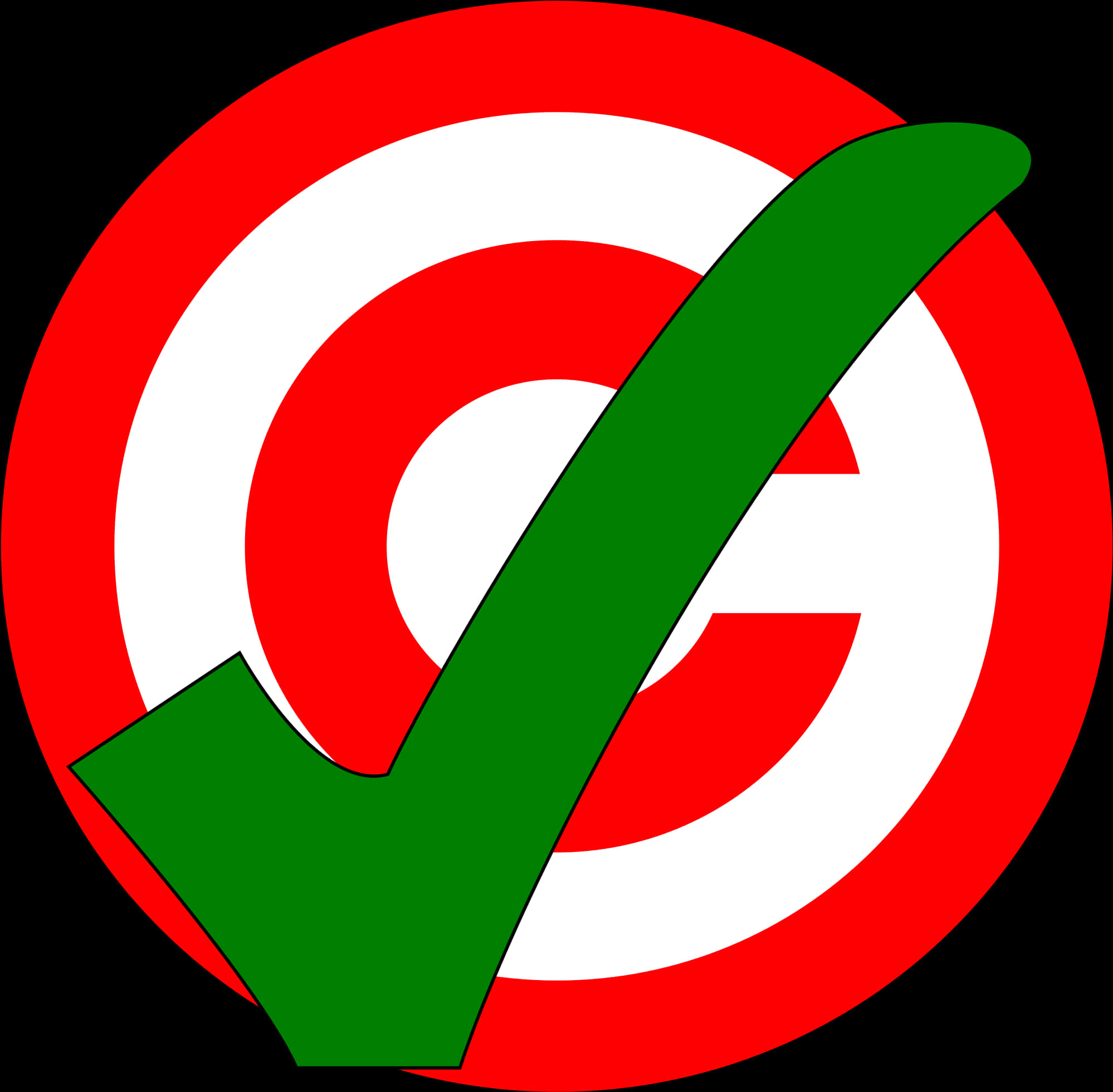 Green Checkmark Red Target