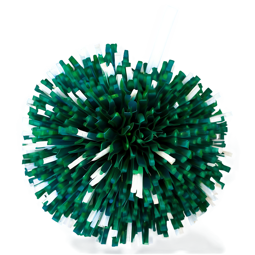 Green Cheer Pom Poms Png Uaa