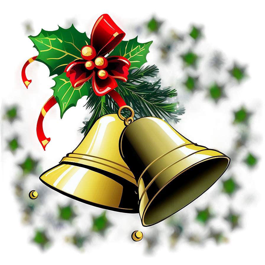 Green Christmas Bells Png Kge49