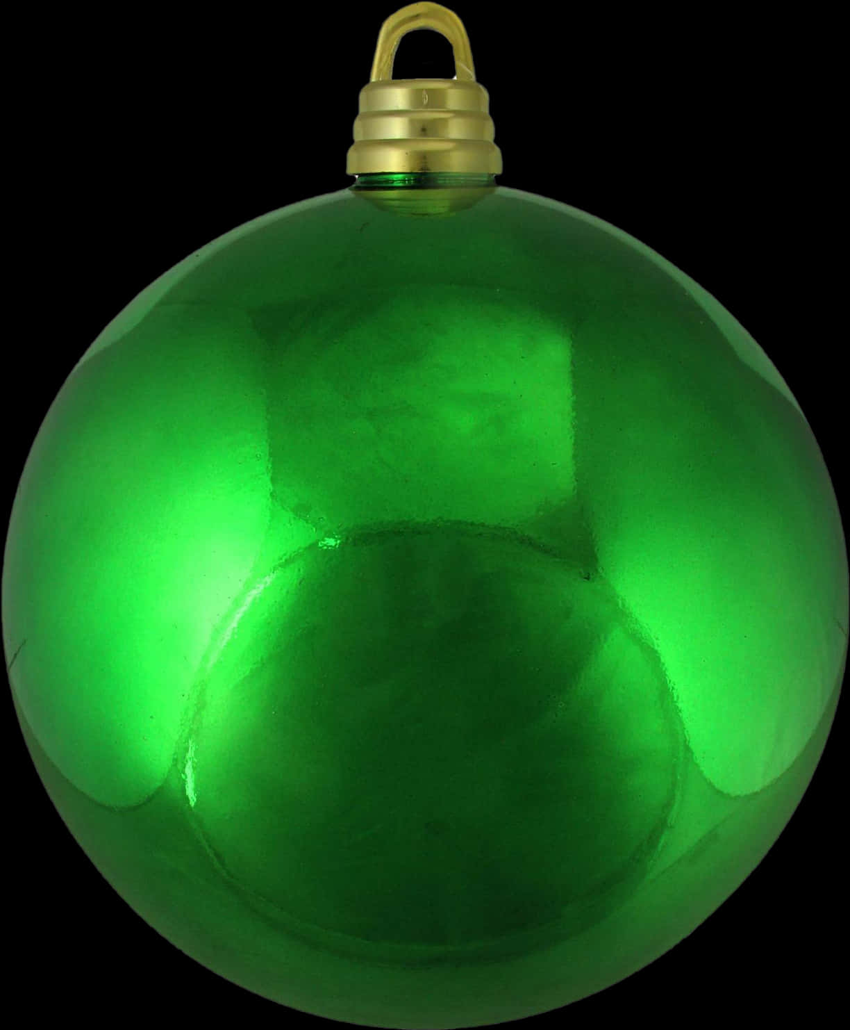 Green Christmas Ornamenton Black