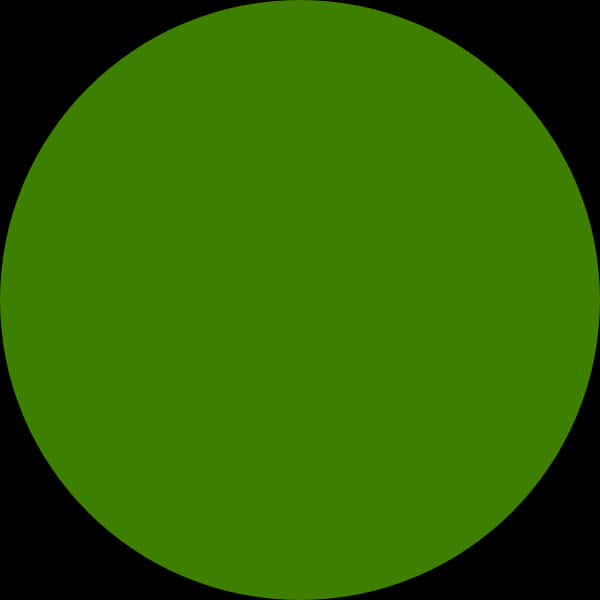 Green Circle Vector Graphic