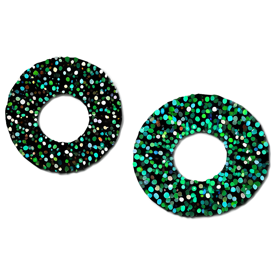 Green Circle With Sparkles Png Qgj