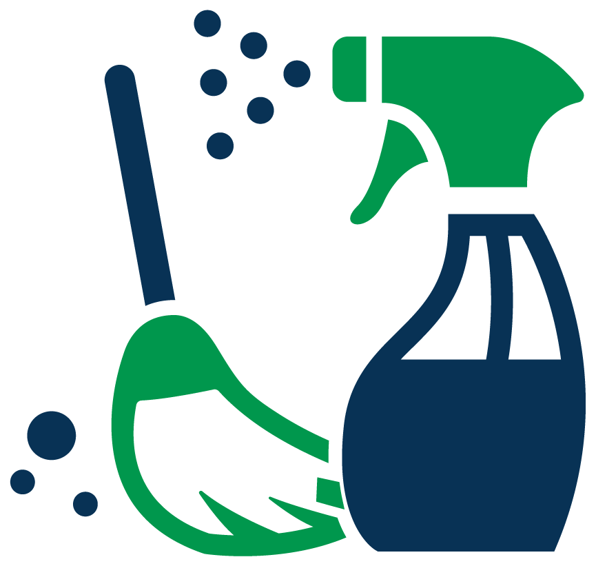 Green Cleaning Supplies Icon