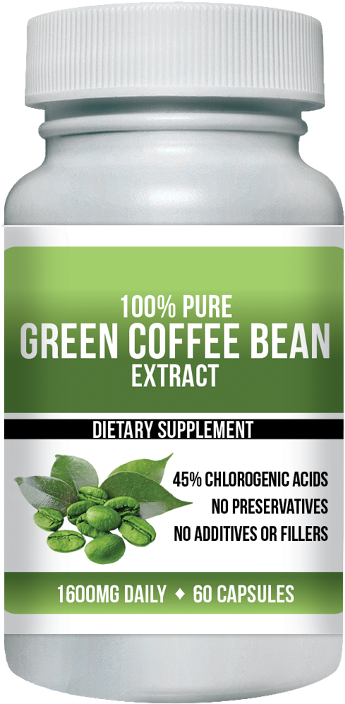 Green Coffee Bean Extract Supplement Bottle