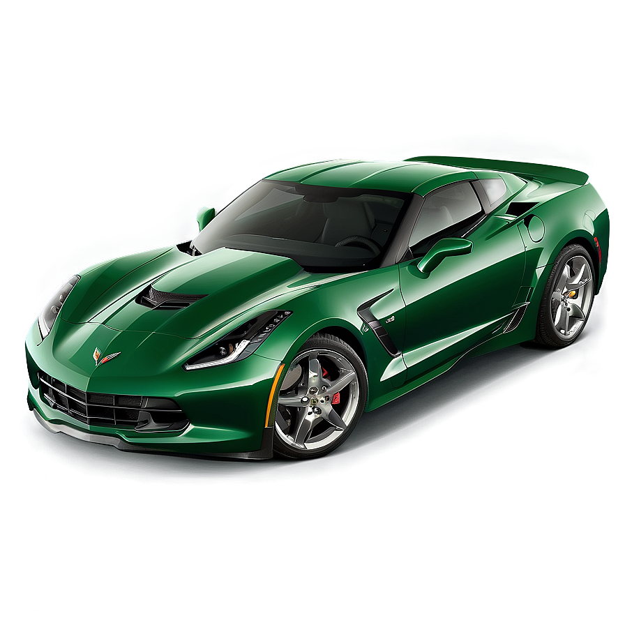 Green Corvette Png Dpe