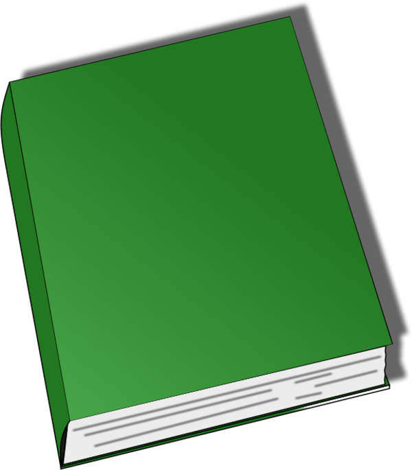 Green Cover Book Clipart