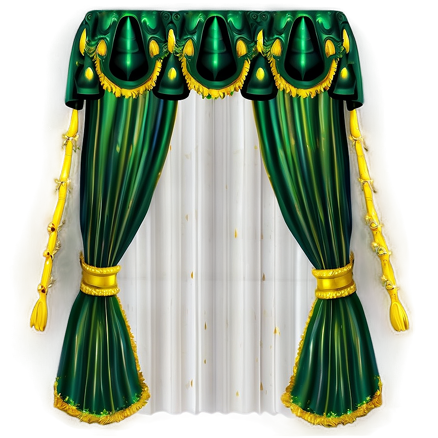 Green Curtains Png Dnh