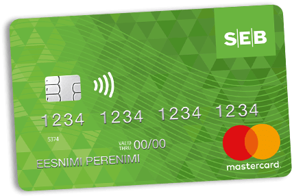 Green Debit Card Mastercard Contactless