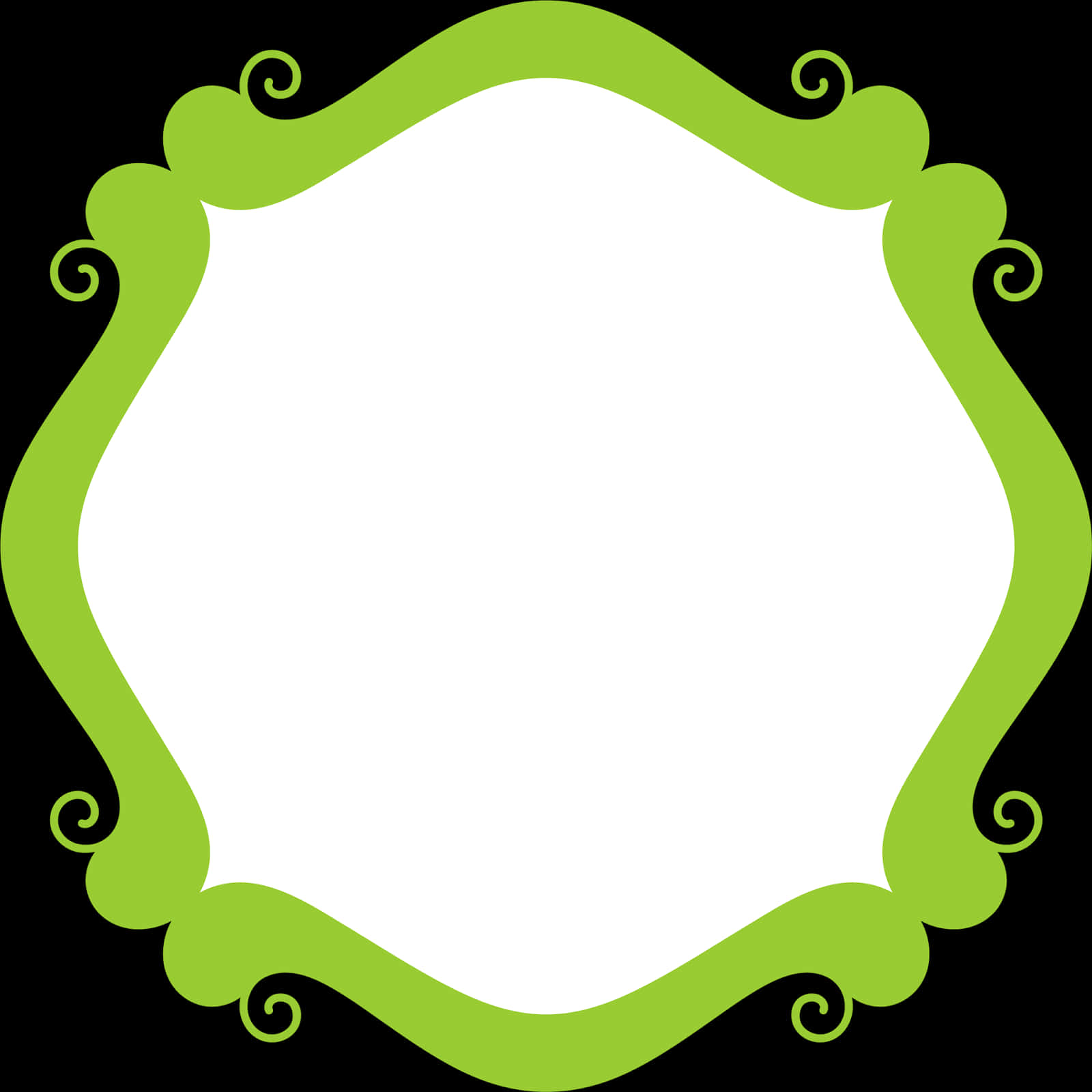 Green Decorative Frame Design