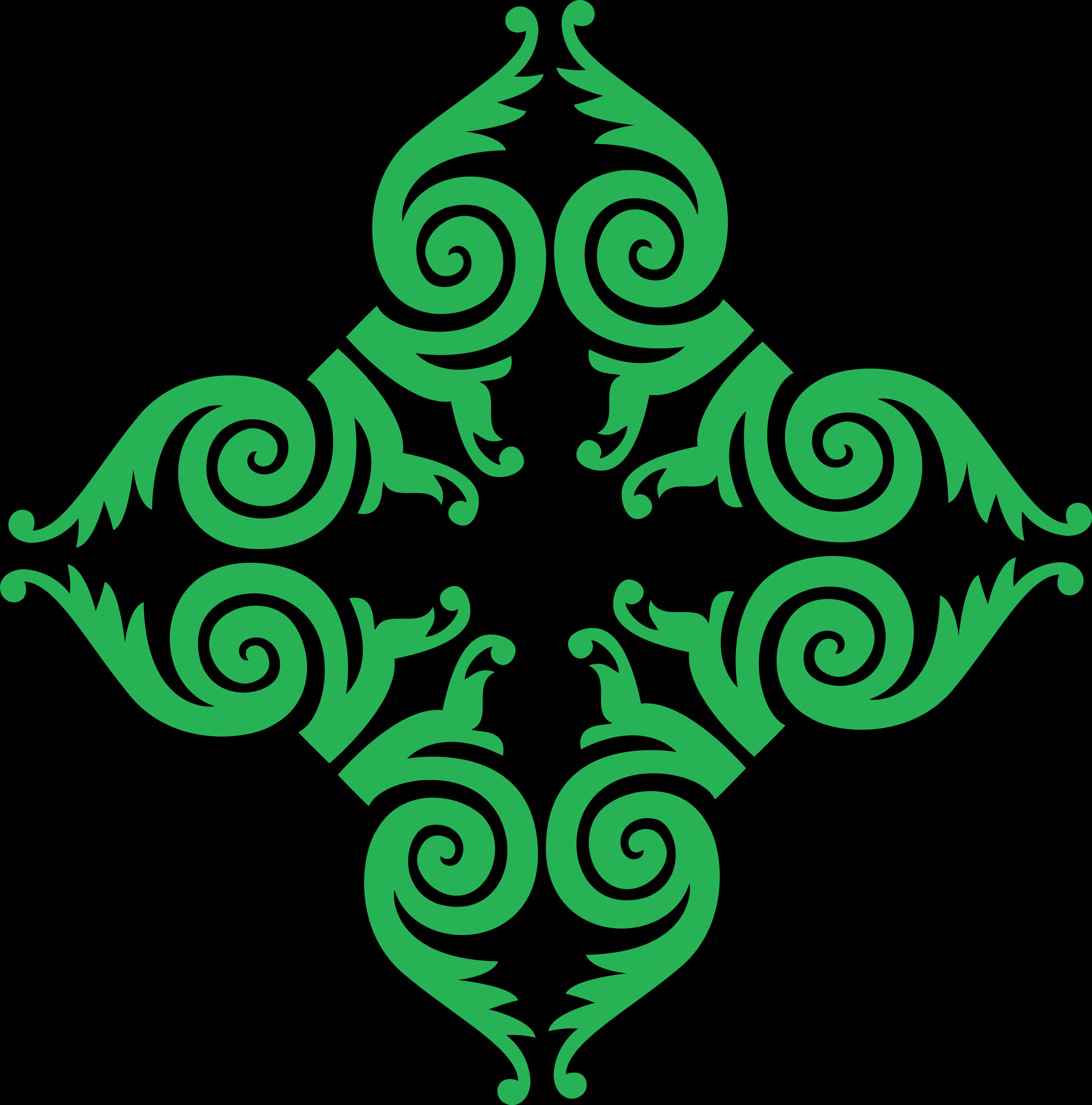 Green_ Diwali_ Rangoli_ Pattern