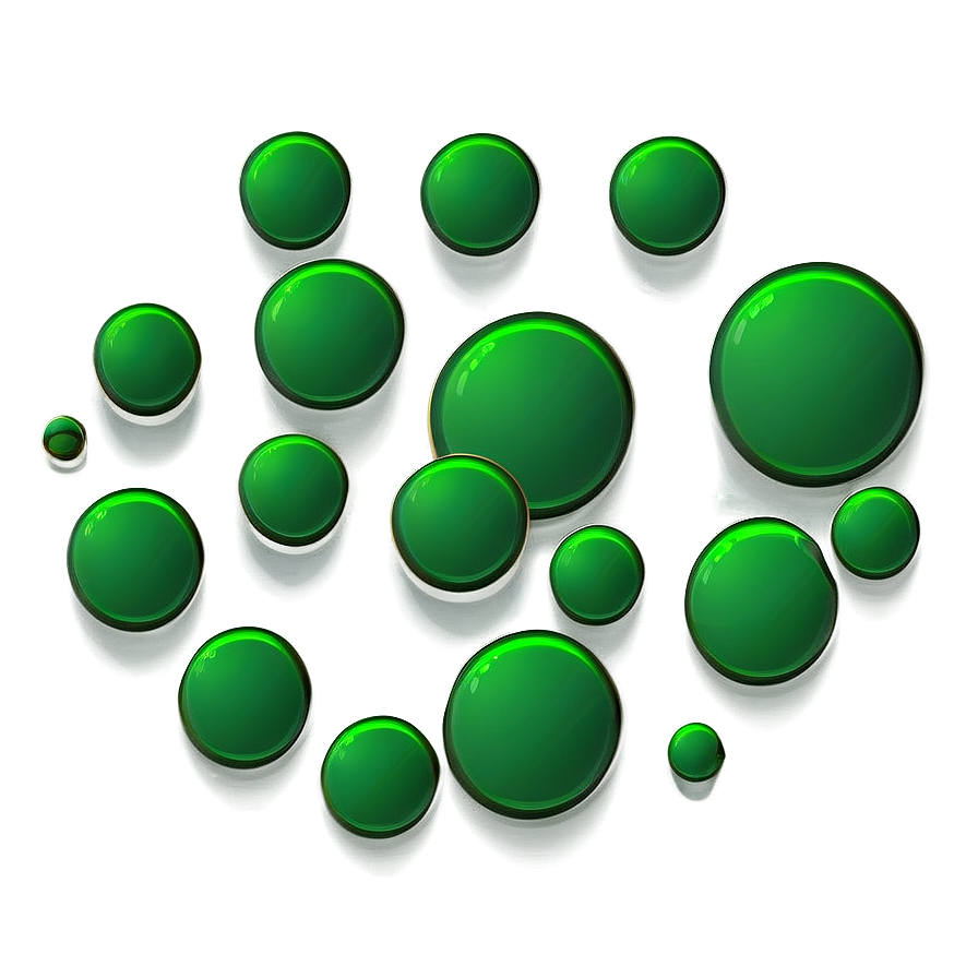 Green Dot In Flat Design Png Qif63