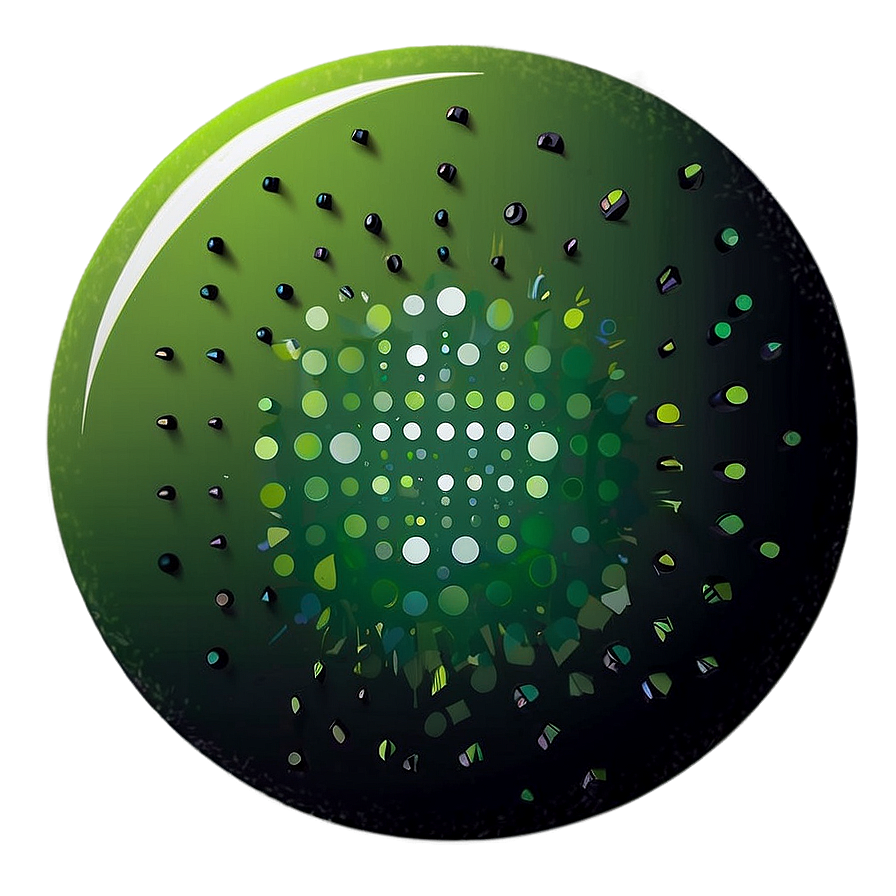 Green Dotted Circle Png Qwv88