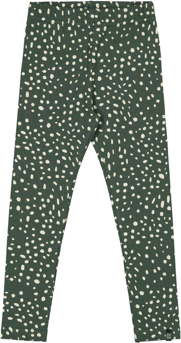 Green Dotted Pants