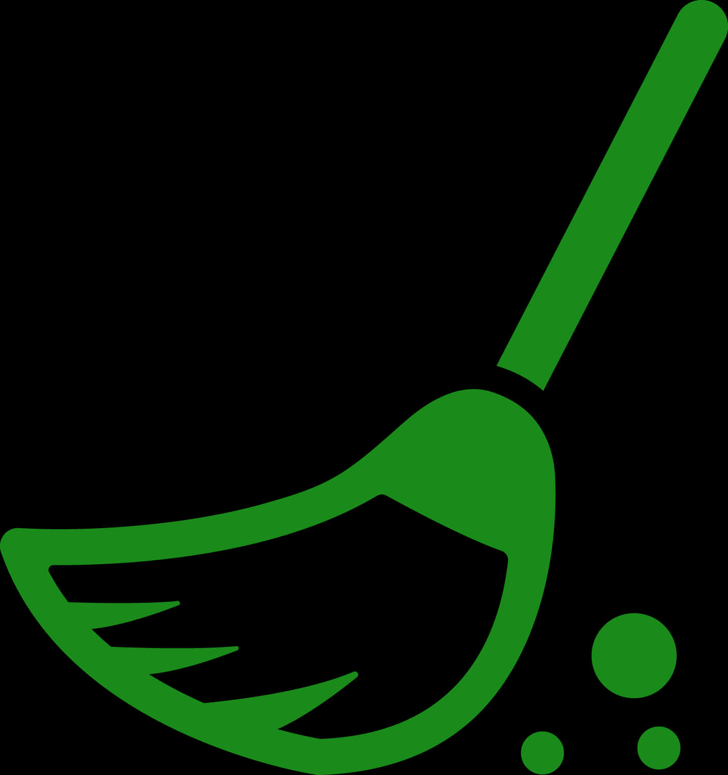 Green Dustpan Icon